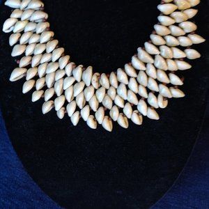 Shell Bib Statement Necklace